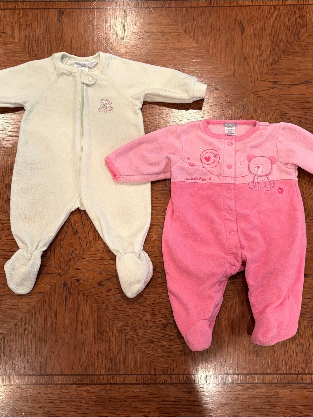 Vintage children’s place & carters cozy sleepers